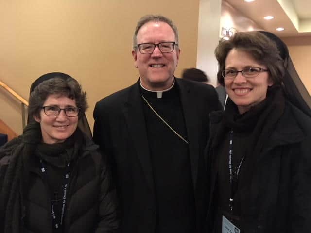 Franciscan Sisters with Bishop Barron