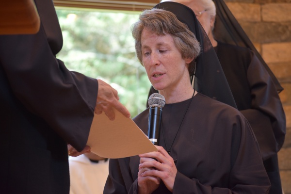 Sister Mary Mercy Lee professes final vows.